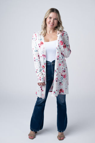 IN STOCK Classic Cardigan - Pink Bloom FINAL SALE
