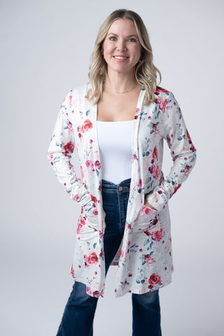 IN STOCK Classic Cardigan - Pink Bloom FINAL SALE