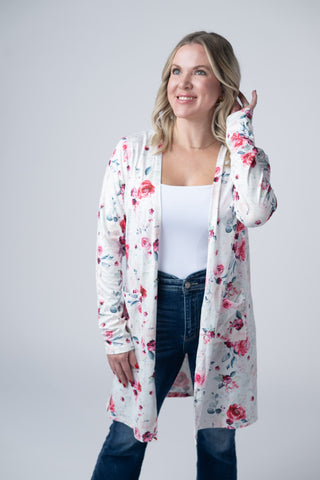IN STOCK Classic Cardigan - Pink Bloom FINAL SALE