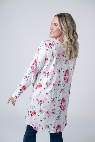 IN STOCK Classic Cardigan - Pink Bloom FINAL SALE