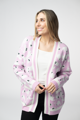 IN STOCK Ghost Pocket Cardigan - Lilac