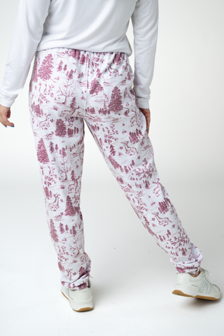 IN STOCK Classic Joggers -  Cranberry Woodland