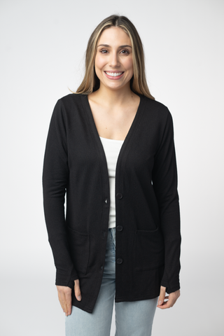08.21 EN ROUTE Cori Cardigan - Black