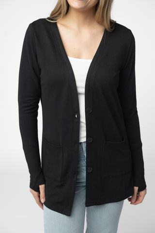 08.21 EN ROUTE Cori Cardigan - Black