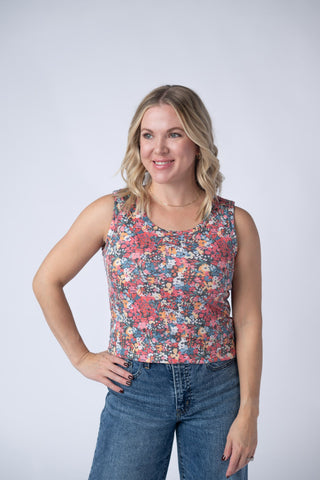 IN STOCK Ava Tank - Bright Floral FINAL SALE