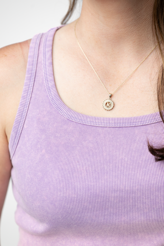 PREBOOK Audrey Vintage Wash Tank - Lavender