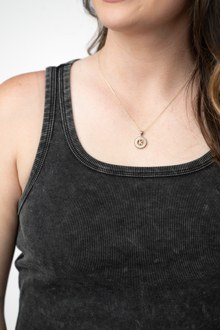 PREBOOK Audrey Vintage Wash Tank - Black