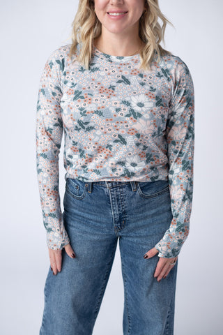 IN STOCK Blair Long Sleeve Top - Ditsy Blush Floral FINAL SALE