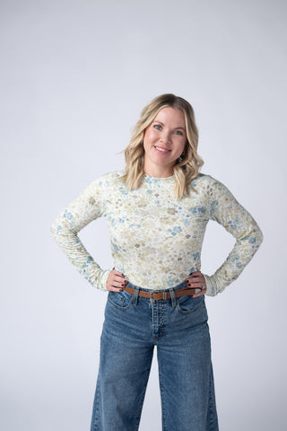 IN STOCK Blair Long Sleeve Top - Spring Meadows FINAL SALE
