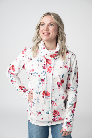 IN STOCK Soft Funnel Neck - Pink  Bloom FINAL SALE