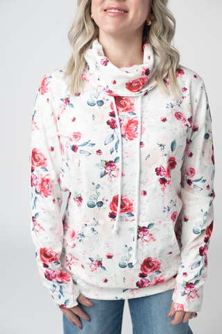 IN STOCK Soft Funnel Neck - Pink  Bloom FINAL SALE