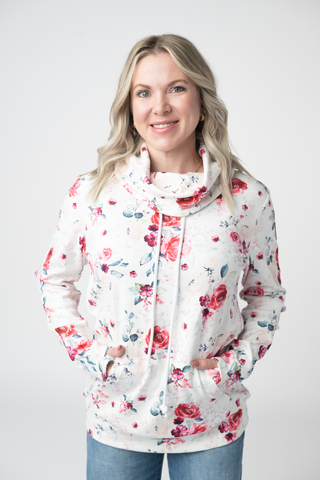IN STOCK Soft Funnel Neck - Pink  Bloom FINAL SALE