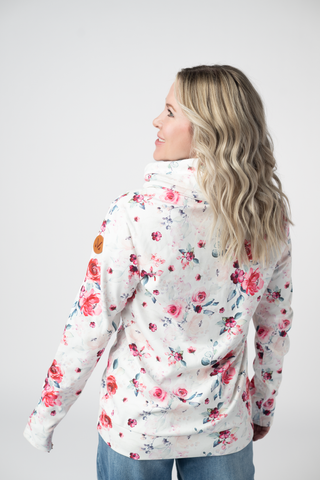 IN STOCK Soft Funnel Neck - Pink  Bloom FINAL SALE