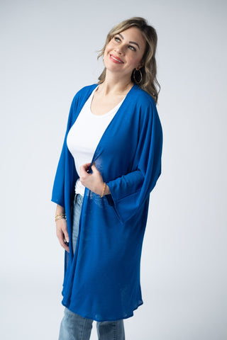 IN STOCK Ellie Cover-Up Kimono - Blue FINAL SALE