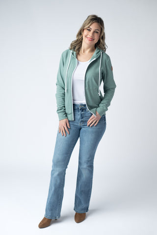IN STOCK Fullzip Hoodie - Sage FINAL SALE