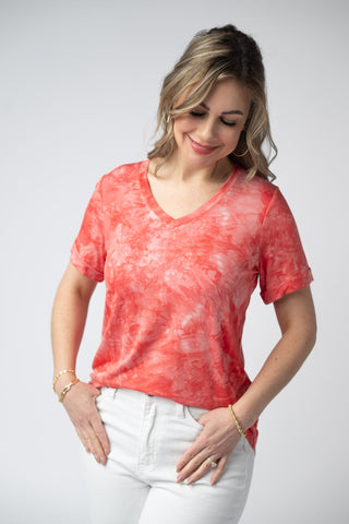 IN STOCK Sophie Top - Red Tie Dye FINAL SALE