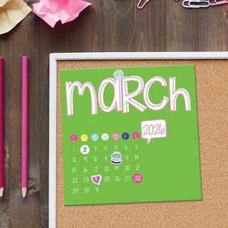 2026 Mini Monthly Desktop Calendar - Denise Albright® 