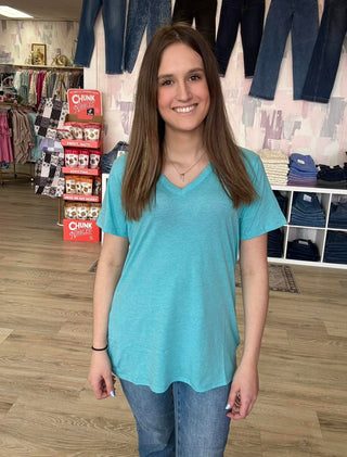 Summer Basics Vneck Tee