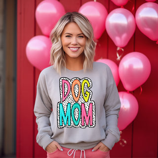 Funky Dog Mom Crew Sweatshirt
