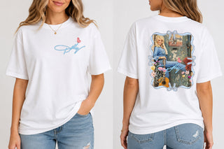 Dolly Blue Bow Tshirt