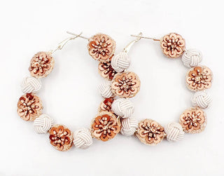 Bronze Floral Beauty Earrings