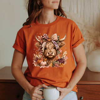Fall Highland Cow Tshirt