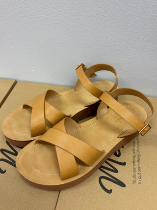 Vera Cross Strap Platform Sandal