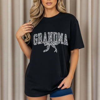 Grandma Lace Bow Crew Tshirt
