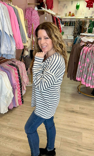 Laid-Back Luxe Stripe Top