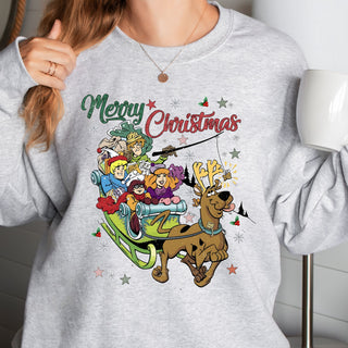 Merry Christmas Dog Crew Sweatshirt