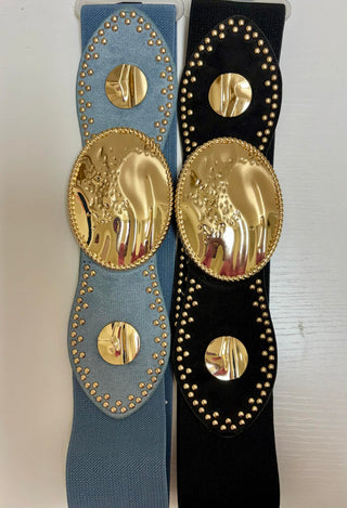Studded Elastic Belt