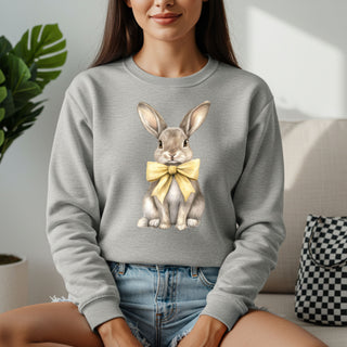 Yellow Bow Bunny Sweatshirt