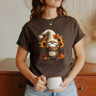 Fall Sunflower Gnome Tshirt