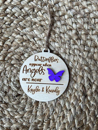 Custom Butterflies appear when Angels are near Ornaments