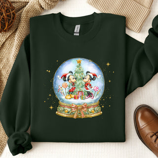 Mouse Snowglobe Crew Sweatshirt