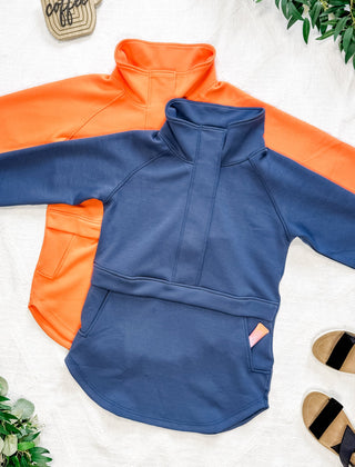 IN STOCK Mia Scuba Halfzip - Dreamsicle FINAL SALE