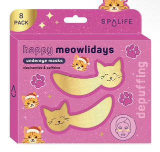 Christmas Holiday Happy Meowlidays Depuffing Undereye Patches 8 Pk