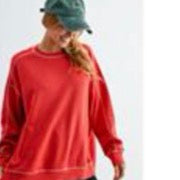 Red Hot Relaxed Pullover