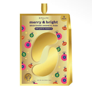 Christmas Holiday Merry & Bright Brightening Undereye Patches | 8 Pack
