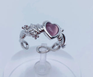Pink Heart Shaped Ring