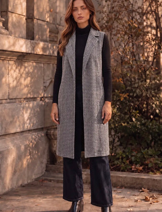 The Uptown Edit Houndstooth Vest
