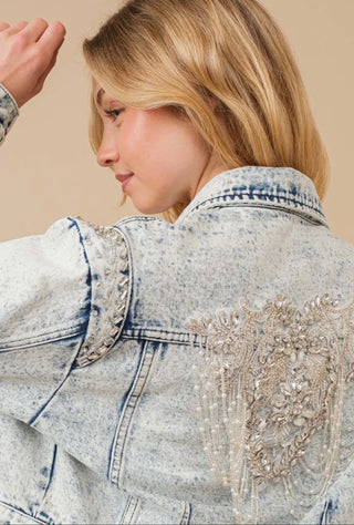 Rhinestone Rebel Denim Jacket