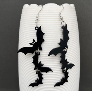 Halloween Bat Dangle Earrings