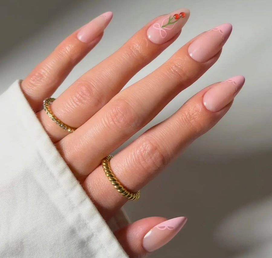 Glamnetic Press On Nails - Cherry Bow