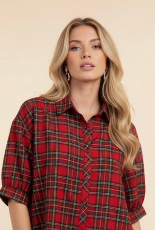 Holiday Heritage Plaid Button Up