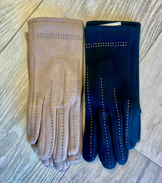 Vintage Studded Soft Gloves