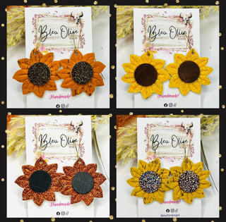 Fall Sunflower Earrings