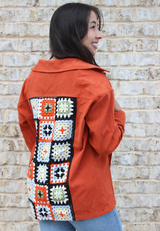 Pumpkin Patch Crochet Shacket