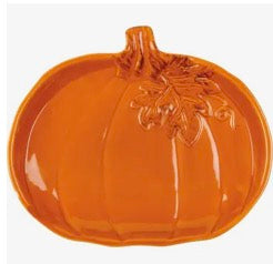 Small Orange Pumpkin Plate