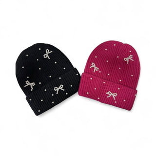 Pearl & Bow Beanie
